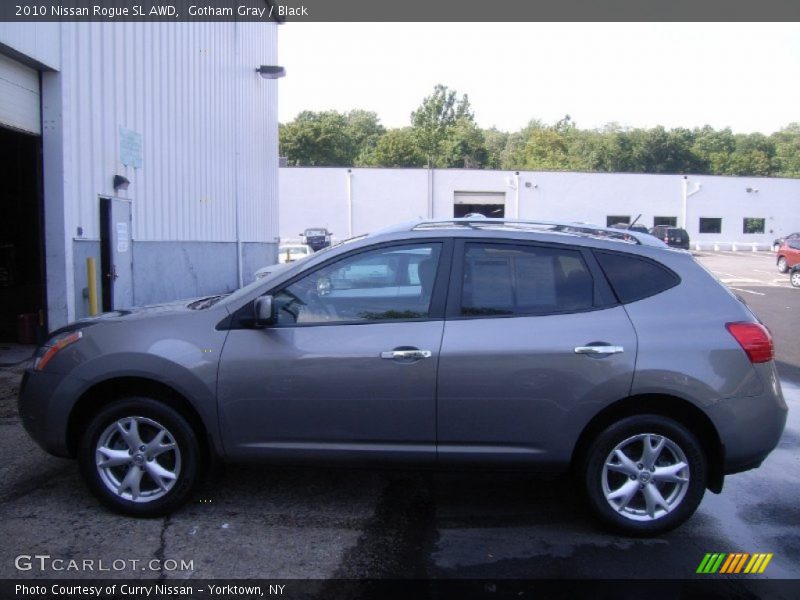 Gotham Gray / Black 2010 Nissan Rogue SL AWD