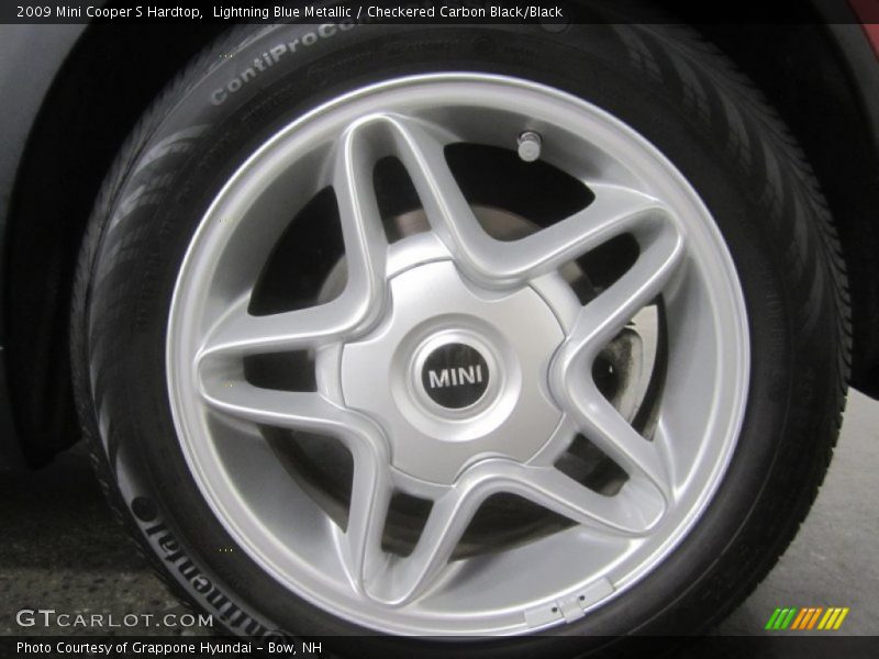 Lightning Blue Metallic / Checkered Carbon Black/Black 2009 Mini Cooper S Hardtop