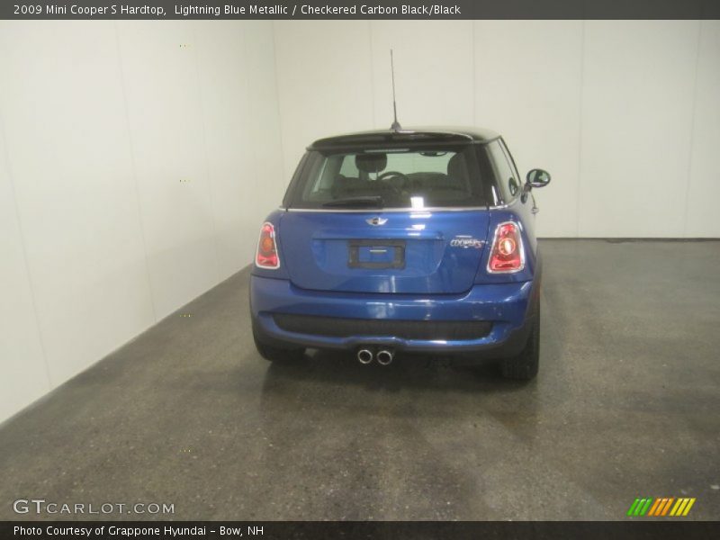 Lightning Blue Metallic / Checkered Carbon Black/Black 2009 Mini Cooper S Hardtop