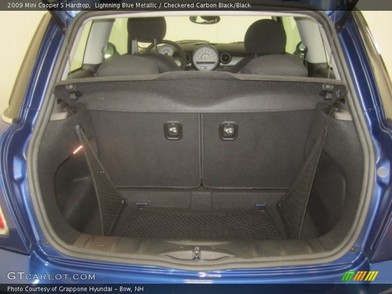 Lightning Blue Metallic / Checkered Carbon Black/Black 2009 Mini Cooper S Hardtop