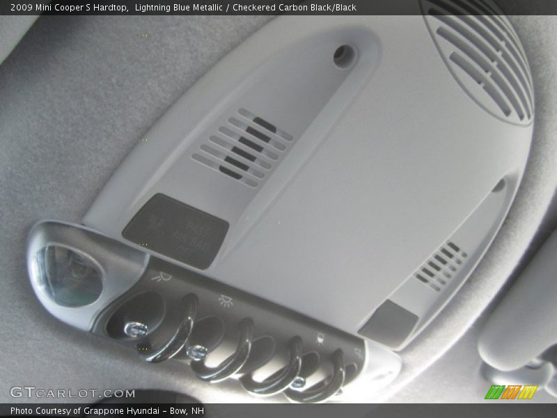 Lightning Blue Metallic / Checkered Carbon Black/Black 2009 Mini Cooper S Hardtop