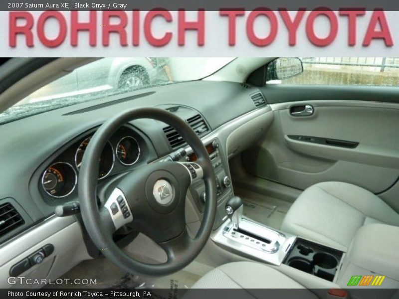 Black Onyx / Gray 2007 Saturn Aura XE