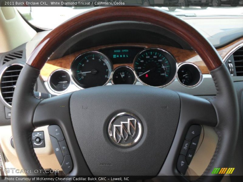 White Diamond Tricoat / Cashmere/Cocoa 2011 Buick Enclave CXL