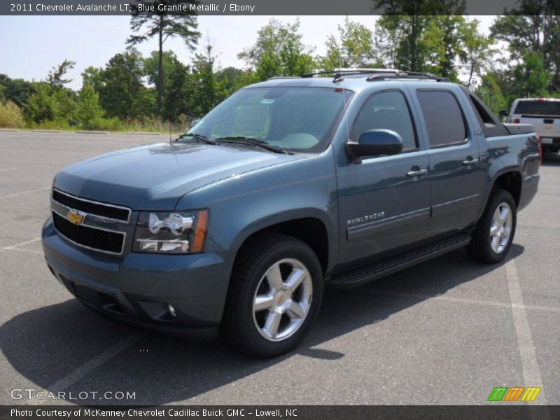 Blue Granite Metallic / Ebony 2011 Chevrolet Avalanche LT