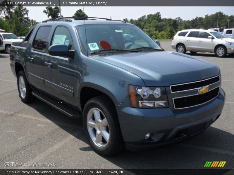 Blue Granite Metallic / Ebony 2011 Chevrolet Avalanche LT