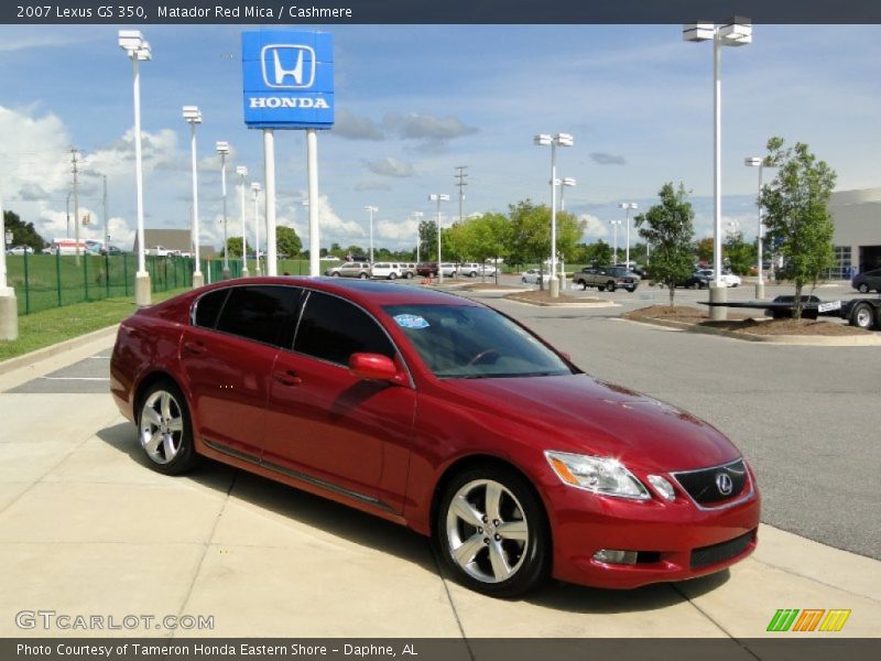 Matador Red Mica / Cashmere 2007 Lexus GS 350