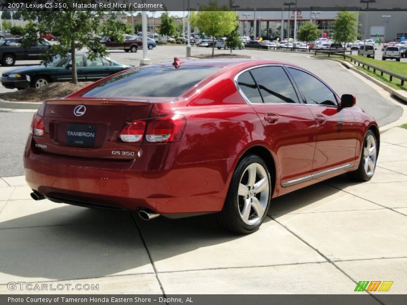 Matador Red Mica / Cashmere 2007 Lexus GS 350