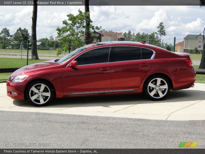 Matador Red Mica / Cashmere 2007 Lexus GS 350