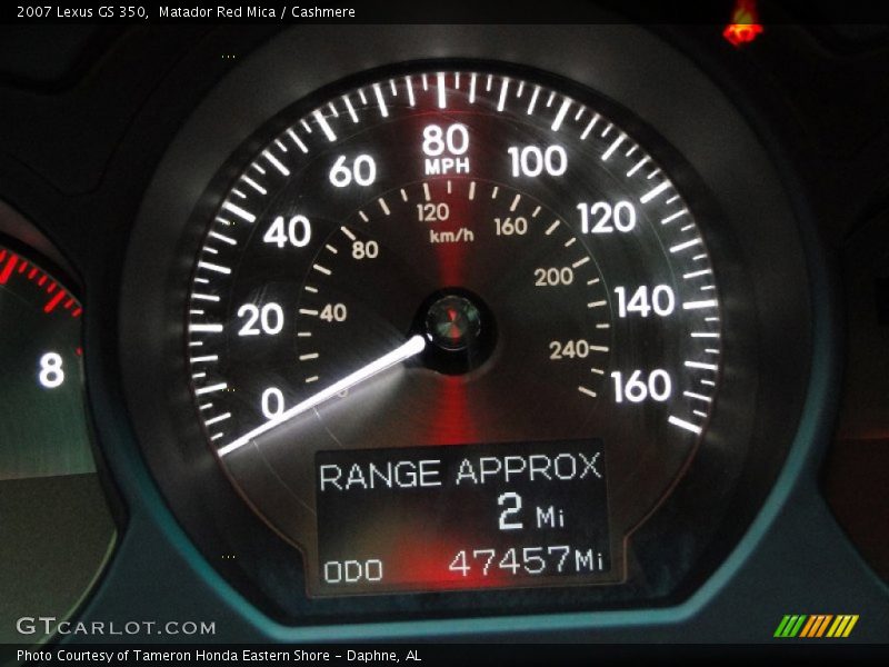 Matador Red Mica / Cashmere 2007 Lexus GS 350