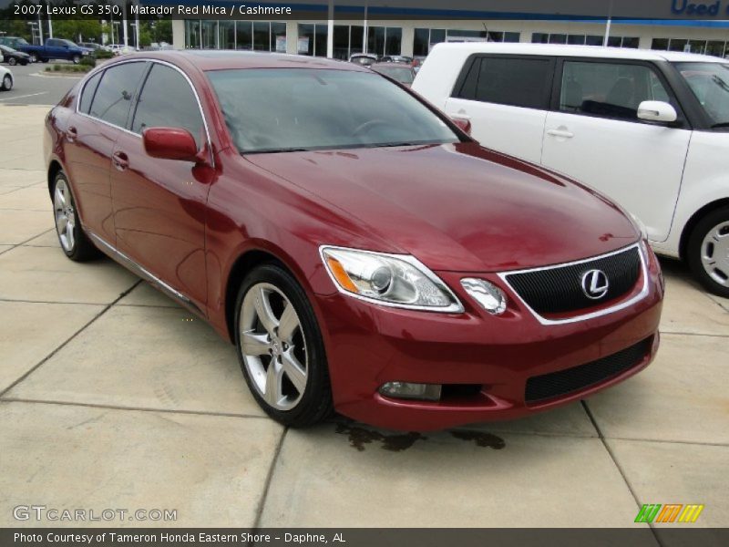 Matador Red Mica / Cashmere 2007 Lexus GS 350