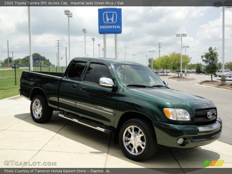 Imperial Jade Green Mica / Oak 2003 Toyota Tundra SR5 Access Cab