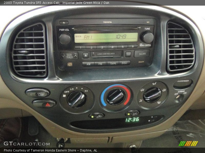 Controls of 2003 Tundra SR5 Access Cab