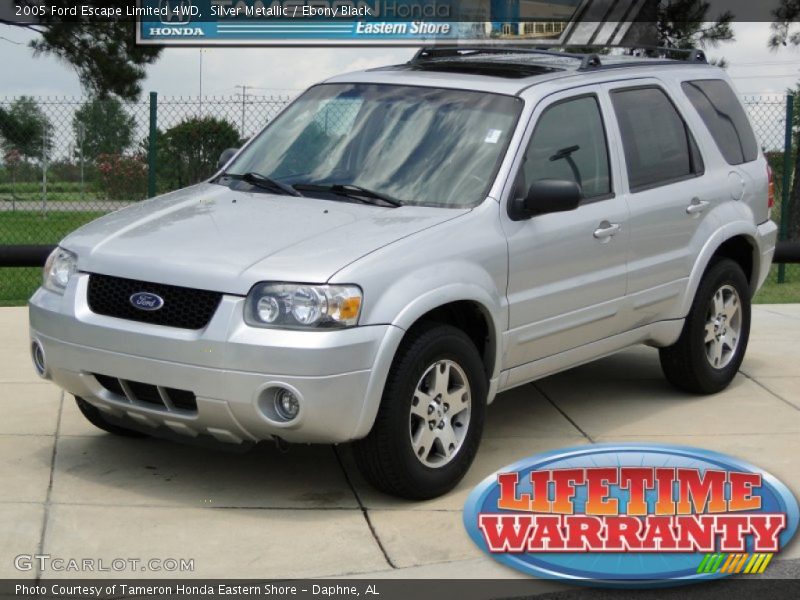 Silver Metallic / Ebony Black 2005 Ford Escape Limited 4WD