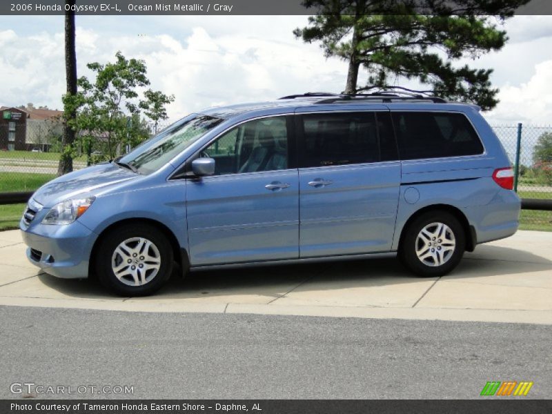 Ocean Mist Metallic / Gray 2006 Honda Odyssey EX-L