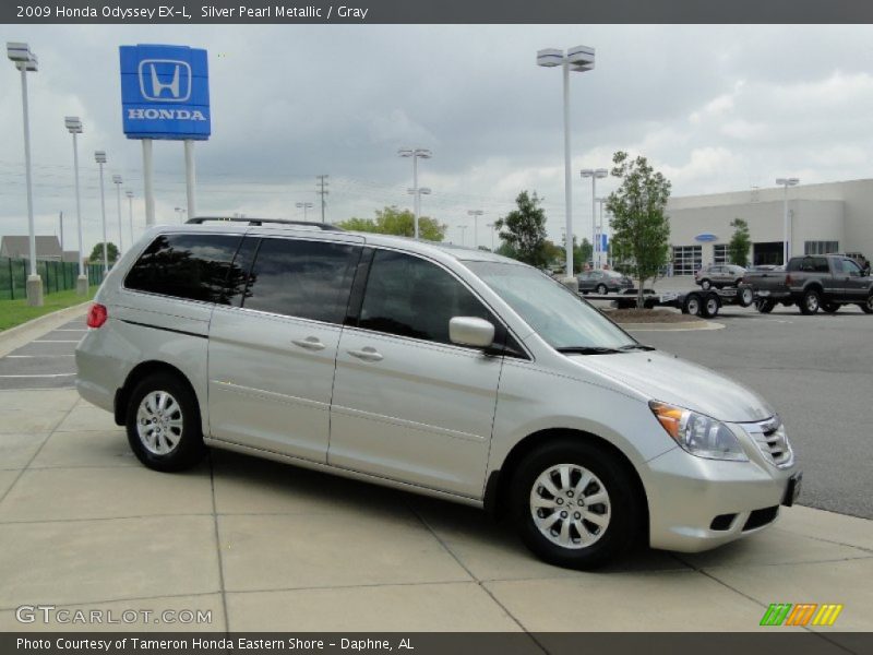 Silver Pearl Metallic / Gray 2009 Honda Odyssey EX-L