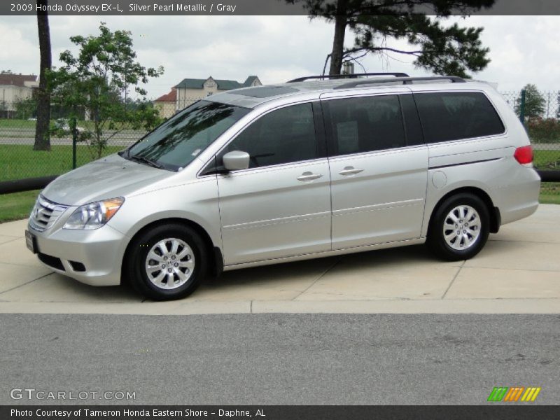 Silver Pearl Metallic / Gray 2009 Honda Odyssey EX-L