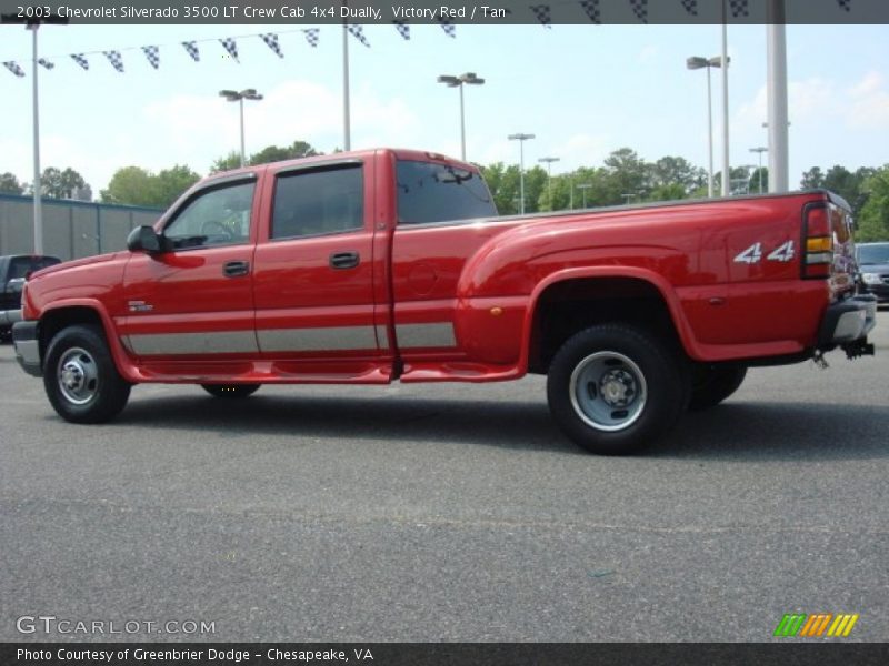  2003 Silverado 3500 LT Crew Cab 4x4 Dually Victory Red