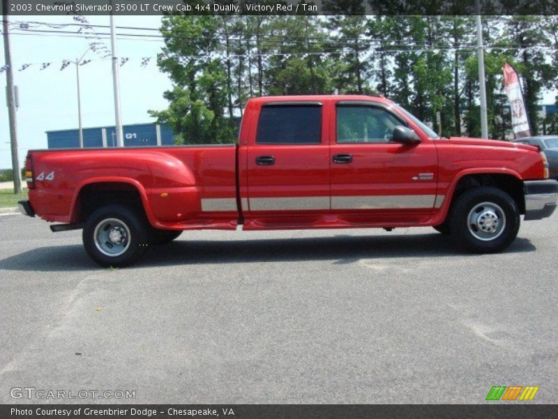  2003 Silverado 3500 LT Crew Cab 4x4 Dually Victory Red