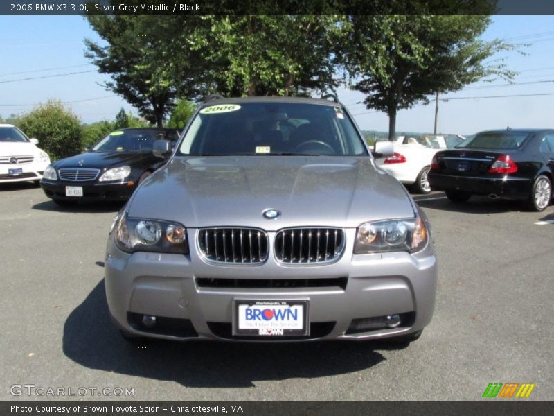 Silver Grey Metallic / Black 2006 BMW X3 3.0i
