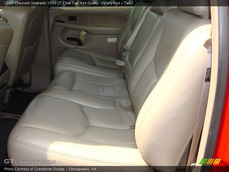 Victory Red / Tan 2003 Chevrolet Silverado 3500 LT Crew Cab 4x4 Dually