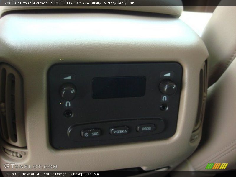 Victory Red / Tan 2003 Chevrolet Silverado 3500 LT Crew Cab 4x4 Dually