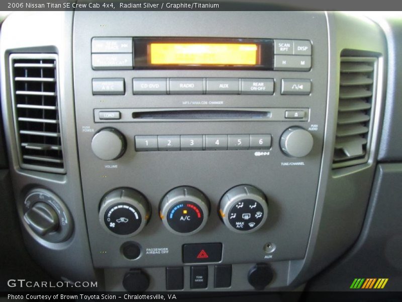 Controls of 2006 Titan SE Crew Cab 4x4