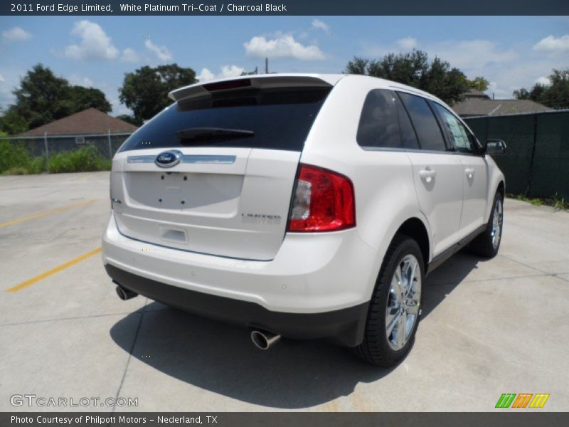 White Platinum Tri-Coat / Charcoal Black 2011 Ford Edge Limited