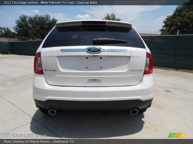 White Platinum Tri-Coat / Charcoal Black 2011 Ford Edge Limited