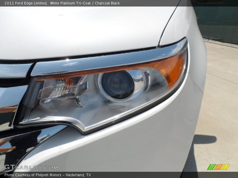 White Platinum Tri-Coat / Charcoal Black 2011 Ford Edge Limited
