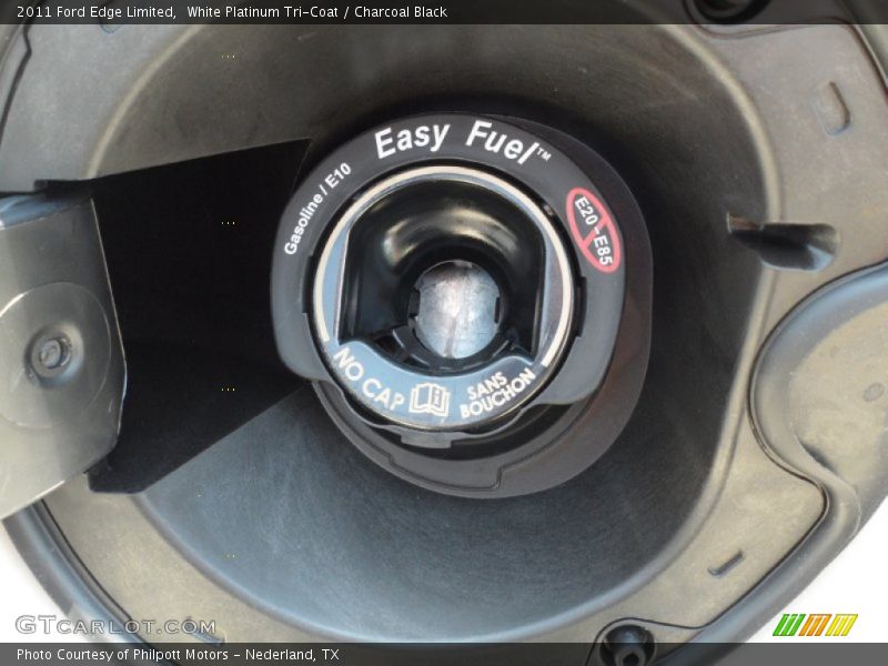 White Platinum Tri-Coat / Charcoal Black 2011 Ford Edge Limited