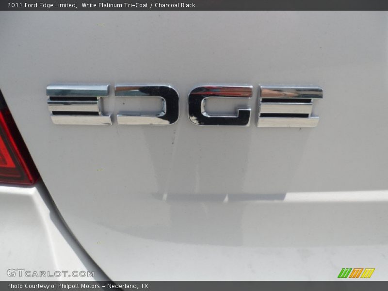 White Platinum Tri-Coat / Charcoal Black 2011 Ford Edge Limited