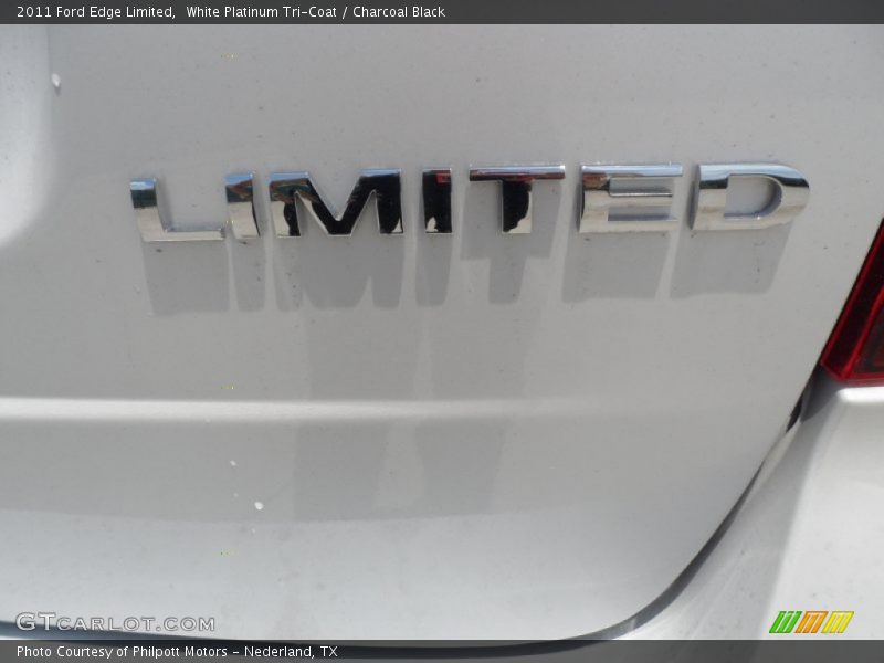 White Platinum Tri-Coat / Charcoal Black 2011 Ford Edge Limited