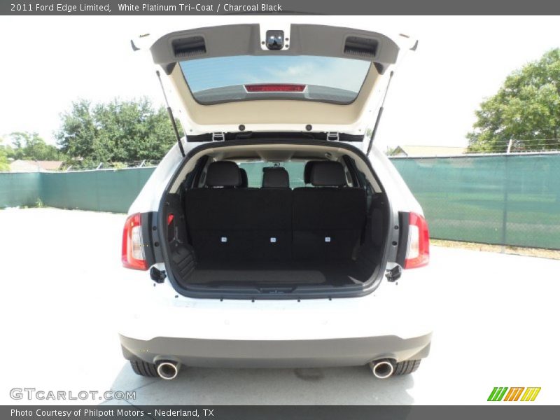 White Platinum Tri-Coat / Charcoal Black 2011 Ford Edge Limited