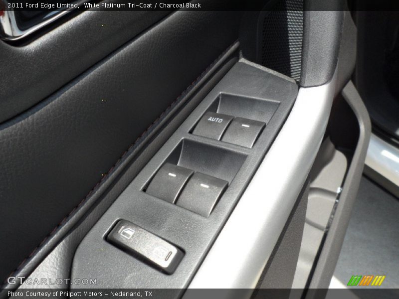 White Platinum Tri-Coat / Charcoal Black 2011 Ford Edge Limited
