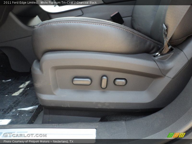 White Platinum Tri-Coat / Charcoal Black 2011 Ford Edge Limited