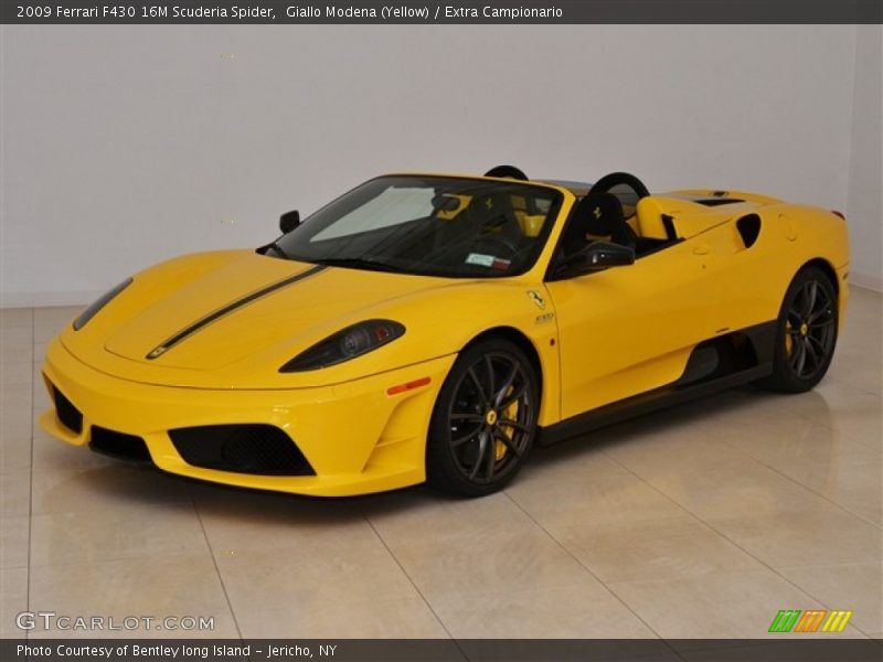 Front 3/4 View of 2009 F430 16M Scuderia Spider