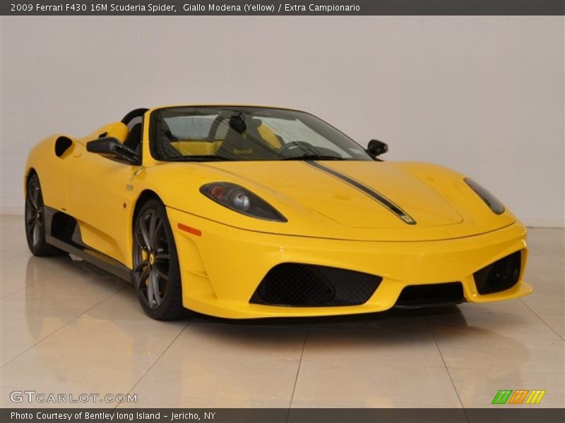 Front 3/4 View of 2009 F430 16M Scuderia Spider