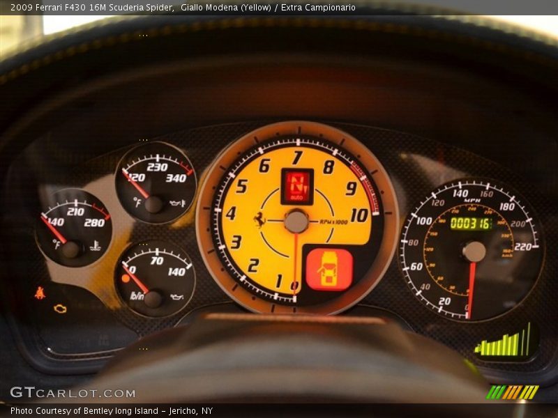  2009 F430 16M Scuderia Spider 16M Scuderia Spider Gauges