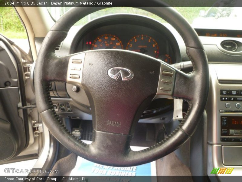 Desert Platinum Metallic / Graphite 2004 Infiniti G 35 Sedan