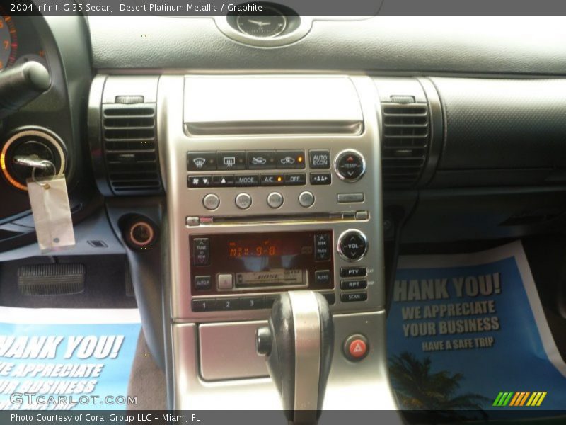 Desert Platinum Metallic / Graphite 2004 Infiniti G 35 Sedan