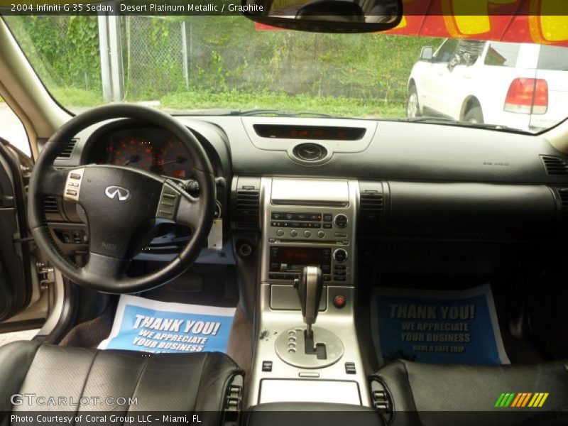 Desert Platinum Metallic / Graphite 2004 Infiniti G 35 Sedan