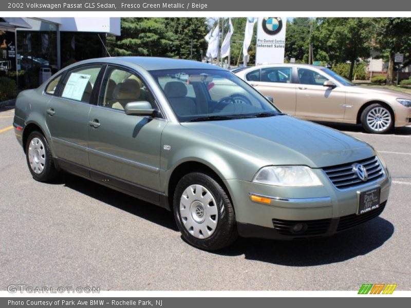Fresco Green Metallic / Beige 2002 Volkswagen Passat GLS Sedan