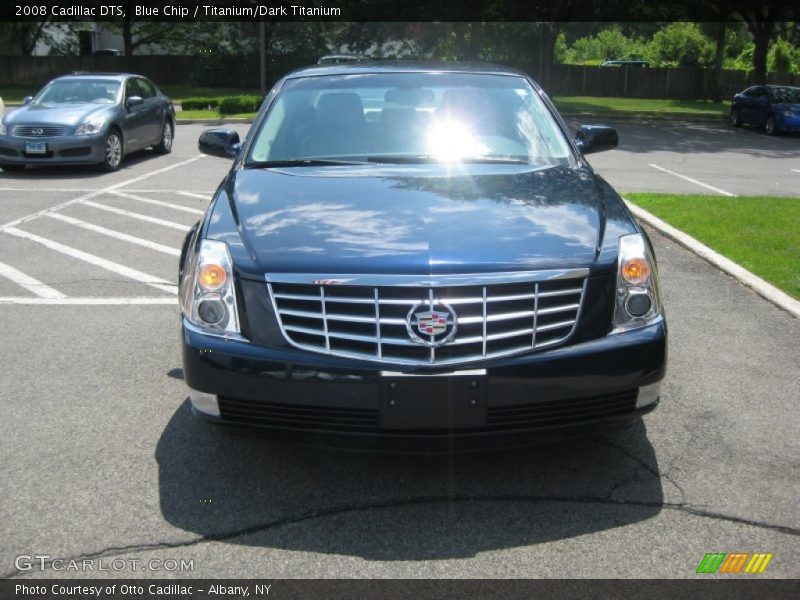 Blue Chip / Titanium/Dark Titanium 2008 Cadillac DTS