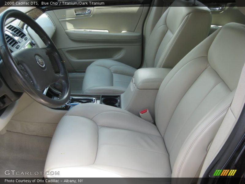 Blue Chip / Titanium/Dark Titanium 2008 Cadillac DTS