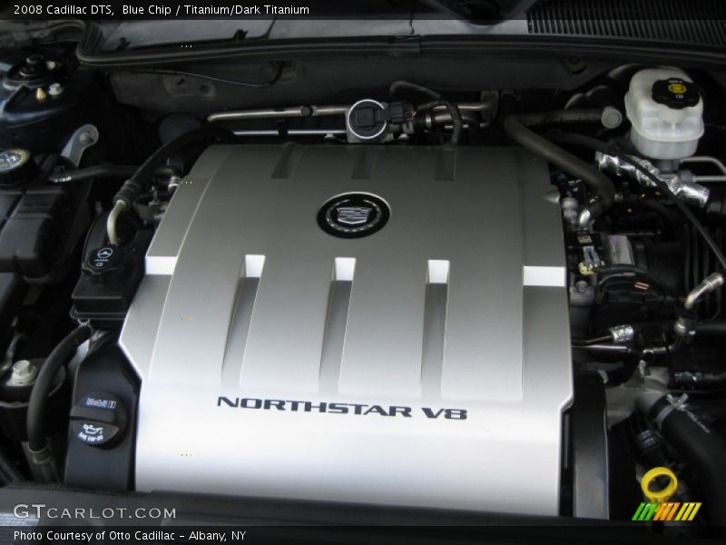 Blue Chip / Titanium/Dark Titanium 2008 Cadillac DTS