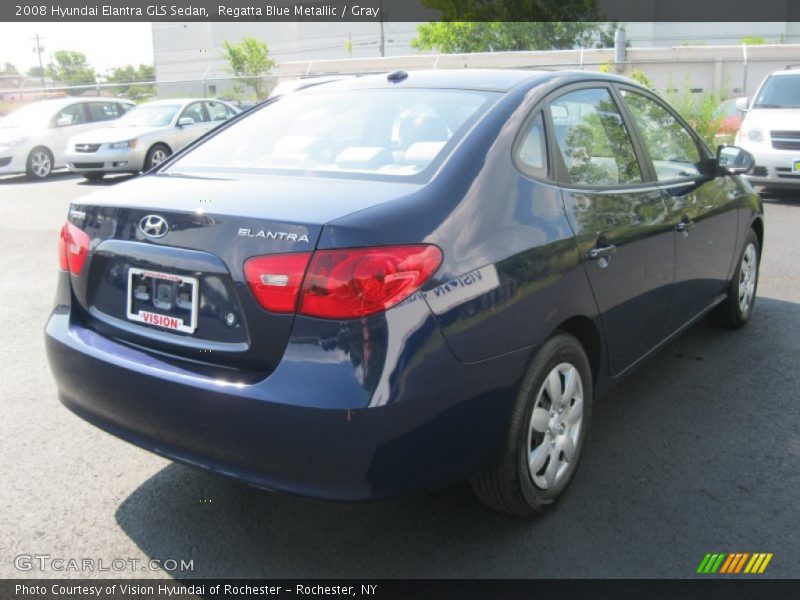 Regatta Blue Metallic / Gray 2008 Hyundai Elantra GLS Sedan