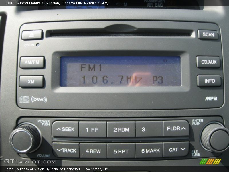 Regatta Blue Metallic / Gray 2008 Hyundai Elantra GLS Sedan