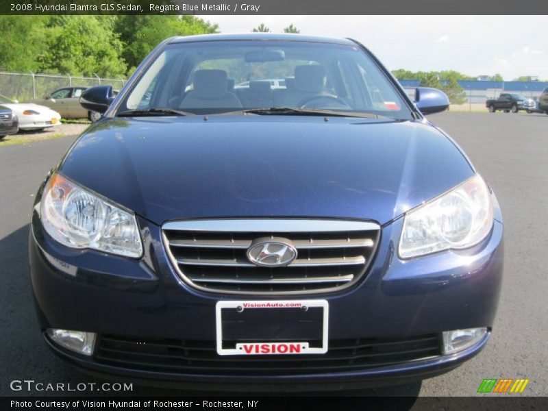 Regatta Blue Metallic / Gray 2008 Hyundai Elantra GLS Sedan
