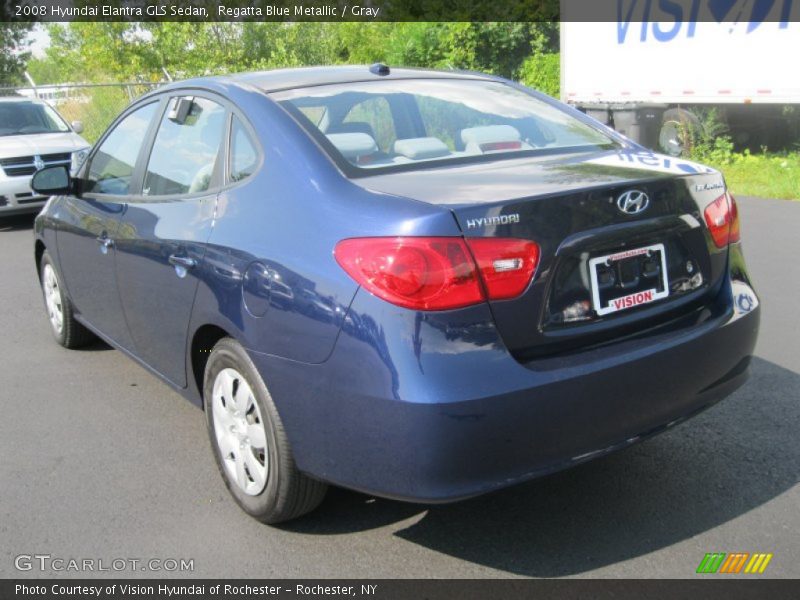 Regatta Blue Metallic / Gray 2008 Hyundai Elantra GLS Sedan
