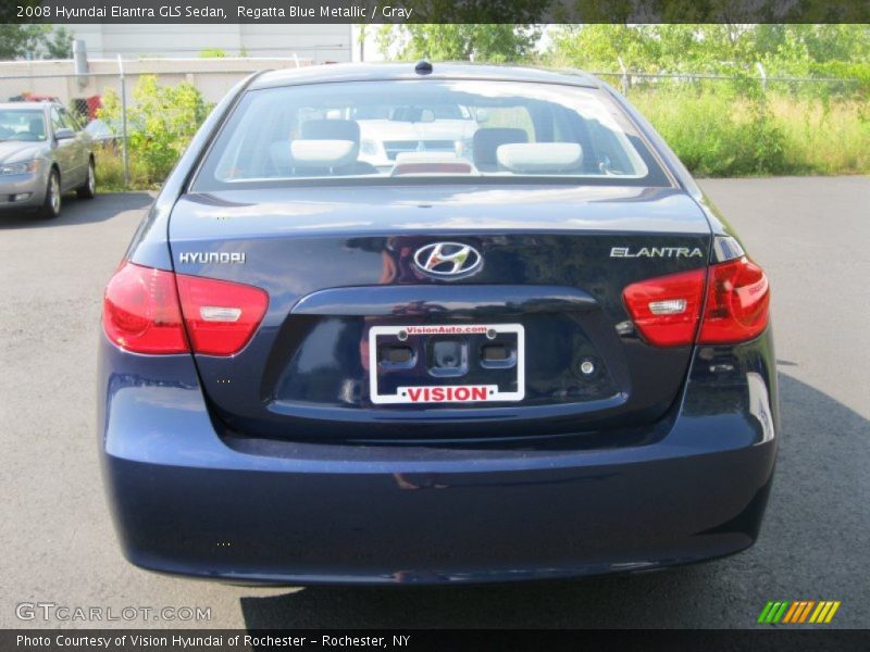 Regatta Blue Metallic / Gray 2008 Hyundai Elantra GLS Sedan